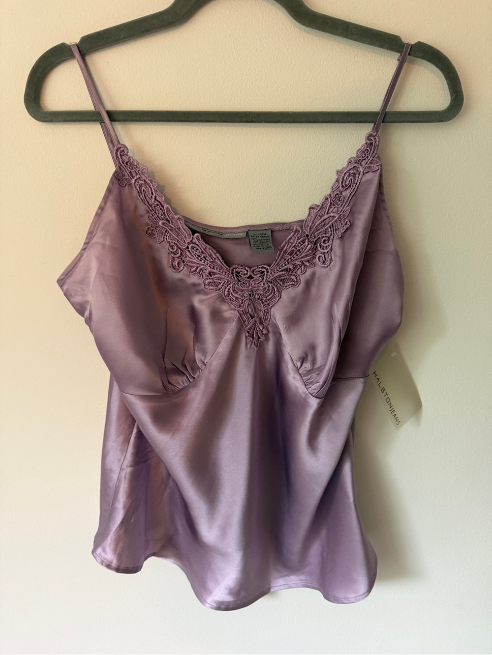 Halston Jeans Lavender Satin Camisole